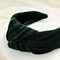 Wrapables Wide Knotted Velvet Headbands, Top Knot Velvet Headbands for Women and Girls, Dark Green